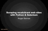 Scraping recalcitrant web sites with Python & Selenium