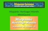 Hispanic Heritage Webquest