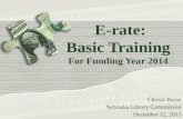 E-rate: Basic Training for Funding Year 2014