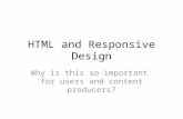 HTML and Responsive Design