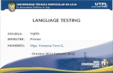 UTPL-LENGUAGE TESTING-I-BIMESTRE-(OCTUBRE 2011-FEBRERO 2012)