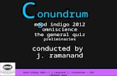 Mood Indigo General Quiz 2012 Prelims (with answers)