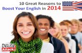 10 Great Reasons To Boost Your English in 2014