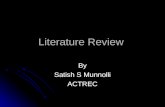 Nursing Literature Search & Review