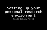 Personal research environment presentation