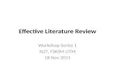 Effective literature review