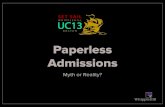 Paperless Admissions: Myth or Reality?