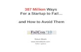 Failcon10 387 million ways to fail