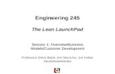 Stanford E245 Lean LaunchPad winter 10 session 01 course overview rev 4