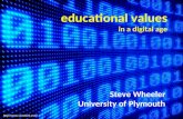 Educational values in a digital age