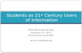 Students as 21st century users of information