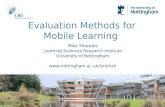 Evaluation Methods For Mobile Learning