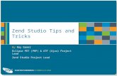 Zend Studio Tips and Tricks