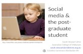 Social media and post graduate education