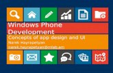 Windows Phone Concepts of app design and UI