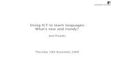 Using ICT to teach Modern Foreign Languages