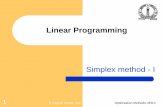 Numerical analysis  simplex method 1