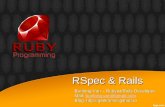 Ruby on Rails testing with Rspec