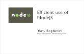 Efficient use of NodeJS