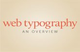 Web Typography: An Overview