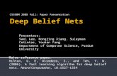 Deep Belief nets