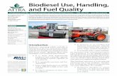 Biodiesel Use, Handling, and Fuel Quality