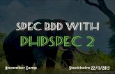 November Camp - Spec BDD with PHPSpec 2