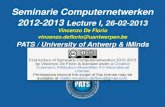 Seminarie Computernetwerken 2012-2013: Lecture I, 26-02-2013
