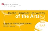 App Music: Mobile Music Making (seminar @ BSUA 2013)
