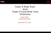 Cosr risk and risk tool overview