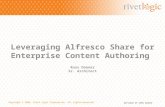Leveraging Alfresco Share for Enterprise Content Authoring