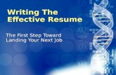 Writing effective resume.ppt
