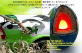 Biodiesel and geothermal energy