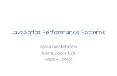JavaScript performance patterns