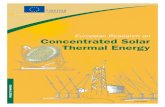 European research on concentrated solar thermal energi