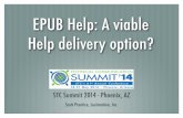 EPUB Help: A viable Help delivery option?