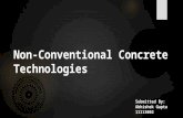 Non conventional concrete technologies