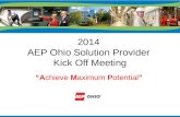 2014 AEP Ohio Solution Provider Kickoff Meeting