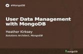 User Data Management with MongoDB