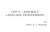Unit 6   assembly language programming