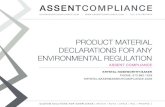 Material Declarations For Any Environmental Regulation