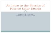 An intro to the physics of passive solar