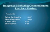 Integrated marketing communication plan for a product(1)