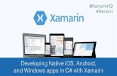 Dotnetconf - Introduction to Xamarin and Xamarin.Forms