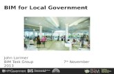 BIM for Local Government - Presentation by John Lorimer, Local Government BIM Liaison