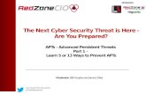 5 of 13 Ways To Prevent Advanced Persistent Threads (APTs)