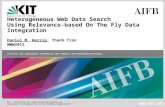 Heterogeneous Web Data Search Using Relevance-based On The Fly Data Integration