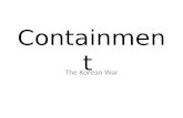 Containment & The Korean War
