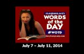 Leighann Lord's Word of the Day July 7-11, 2014
