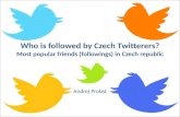 Popular followings friends on Twitter in Czech republic